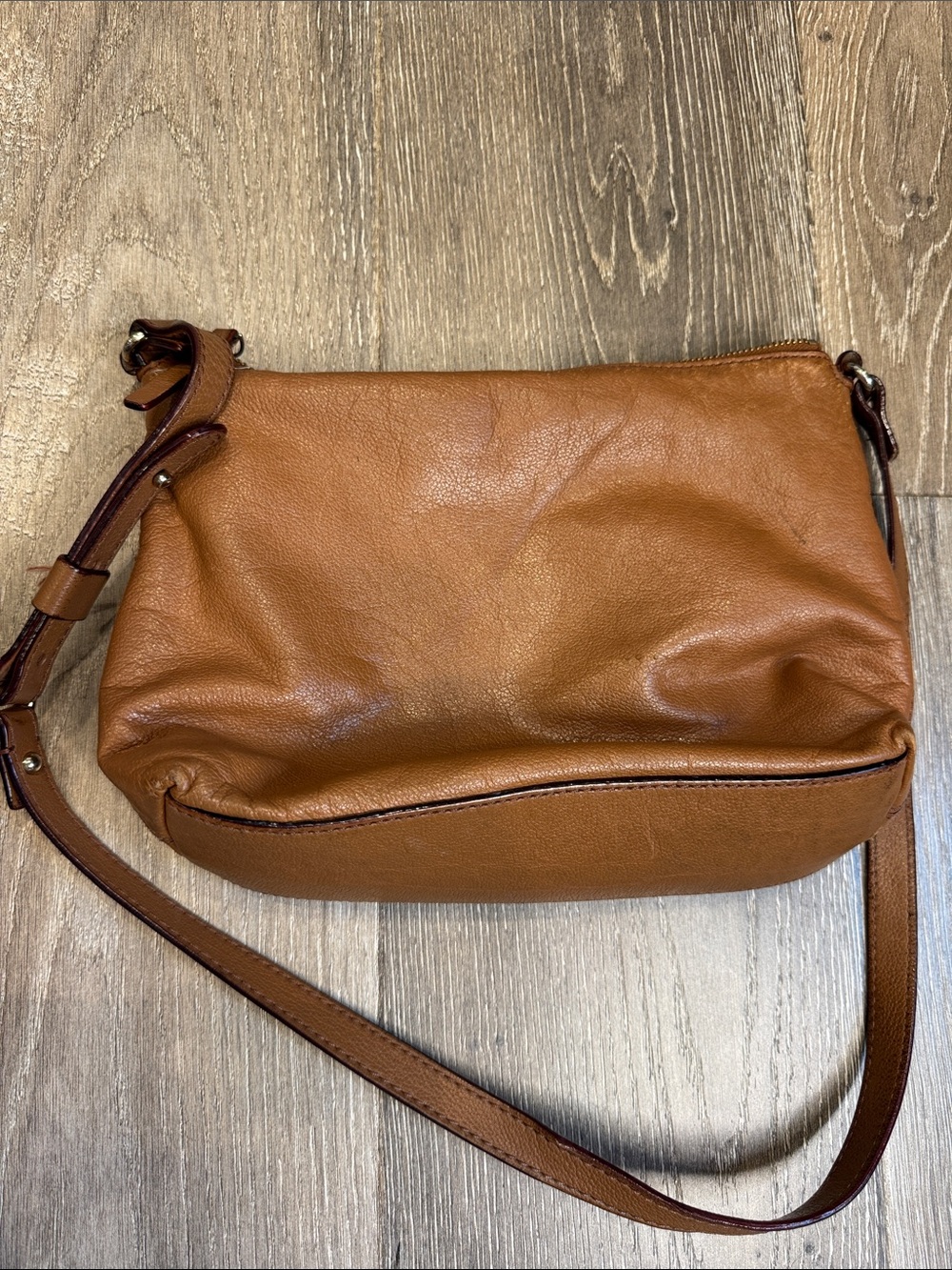 kate spade Tan Pebbled Leather Crossbody Bag - Picture 5 of 6